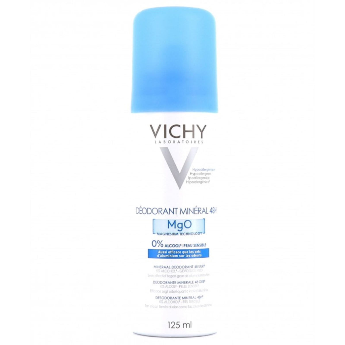 Vichy 125ml 48H Mineral Deospray for Sensitive skin Aluminium Salt Free