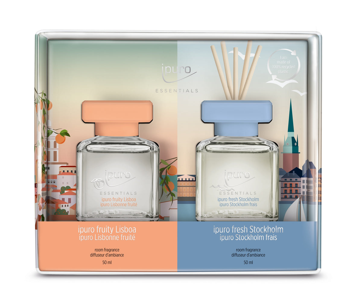 ipuro Huonetuoksu 2x50ml Stockholm & Lisboa IRC1017